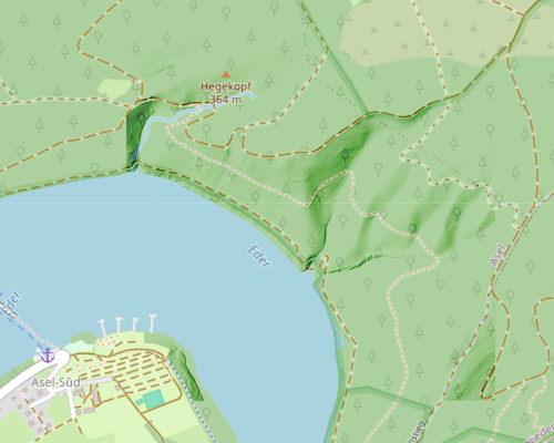 Schummerung im Mischmodus 'Farbig abwedeln (color-burn)'.